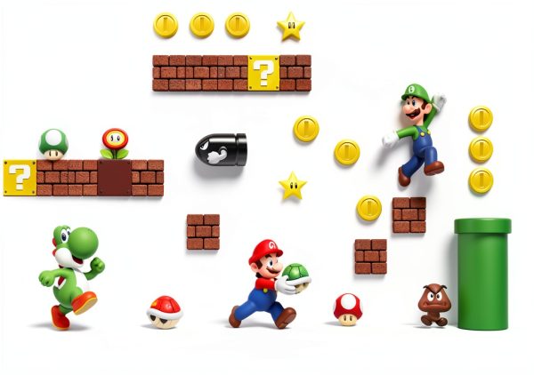 RoomMates Super Mario Wall Decals Self Adhesive Reusable-5