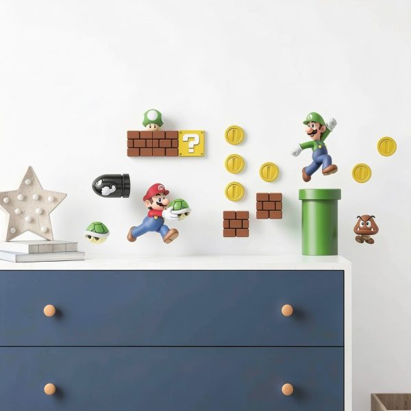 RoomMates Super Mario Wall Decals Self Adhesive Reusable-1