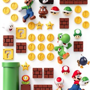RoomMates Super Mario Wall Decals Self Adhesive Reusable-0