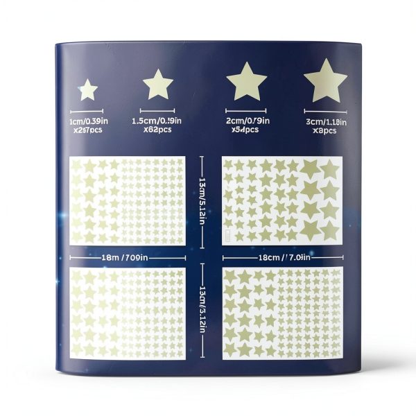 Sondeng Glow in the Dark Stars Waterproof Wall Stickers Kids-3