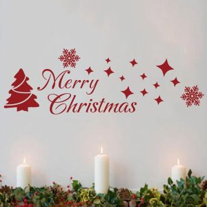 MoharWall Christmas Tree Wall Sticker Die Cut Indoor Decor-0