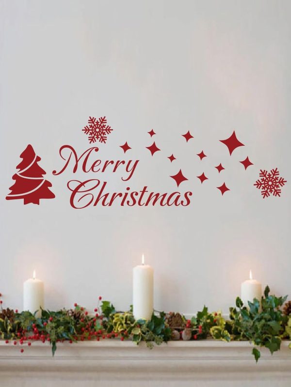 MoharWall Christmas Tree Wall Sticker Die Cut Indoor Decor-0