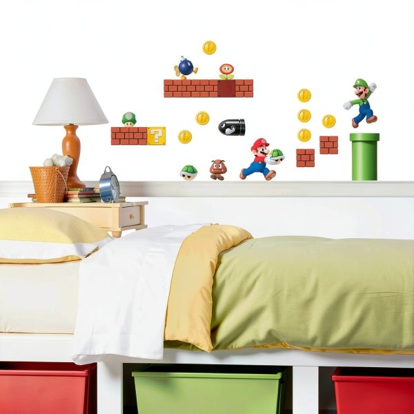 RoomMates Super Mario Wall Decals Self Adhesive Reusable-3