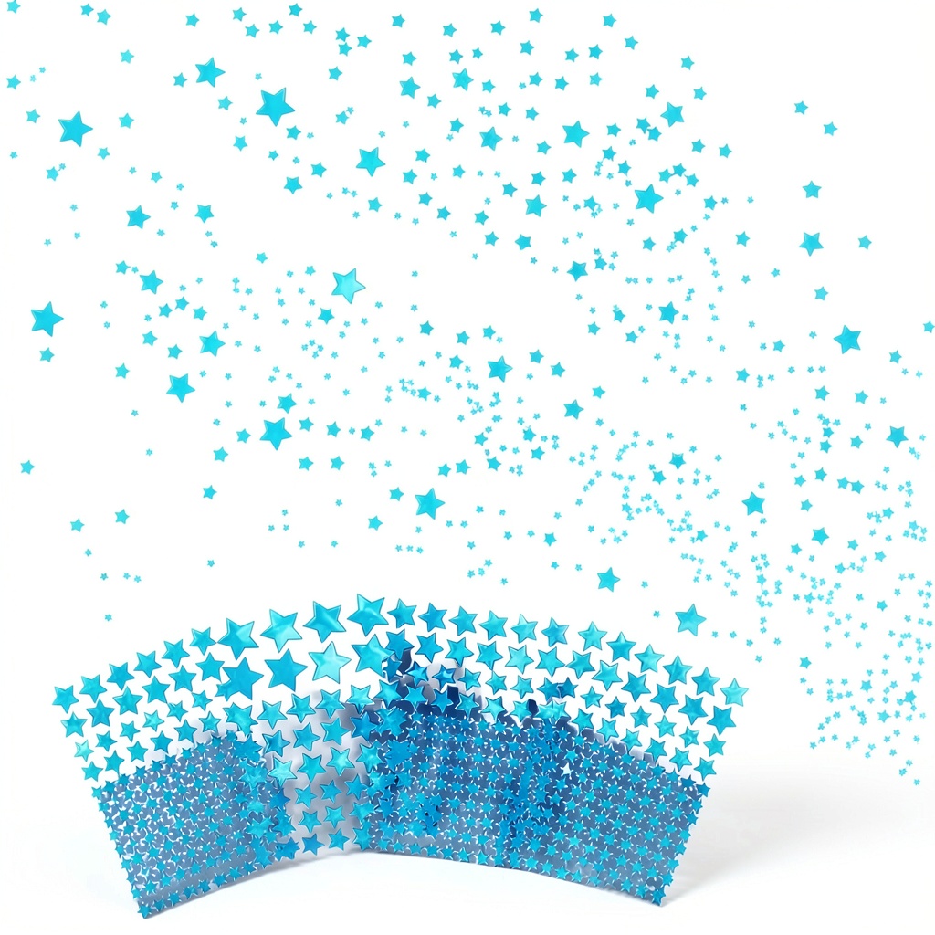 Sondeng glow-in-the-dark stars applied to a bedroom wall