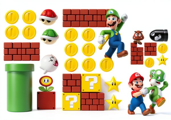 RoomMates Super Mario Wall Decals Self Adhesive Reusable-4