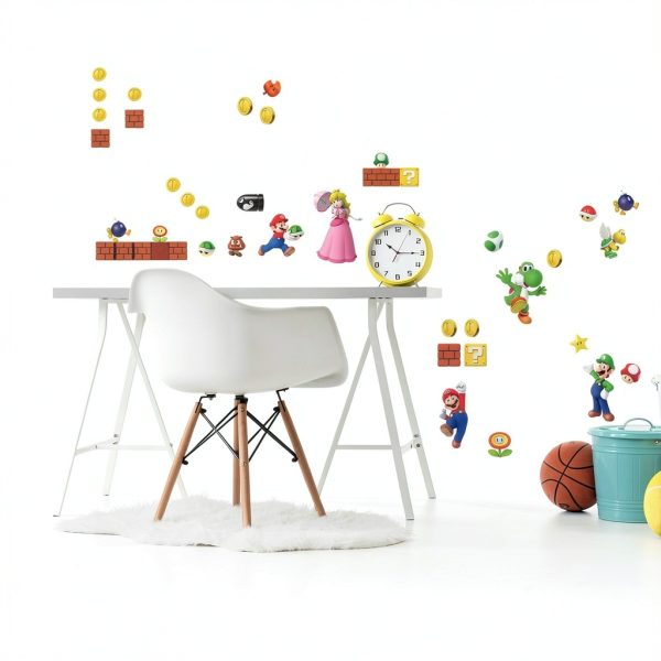 RoomMates Super Mario Wall Decals Self Adhesive Reusable-2