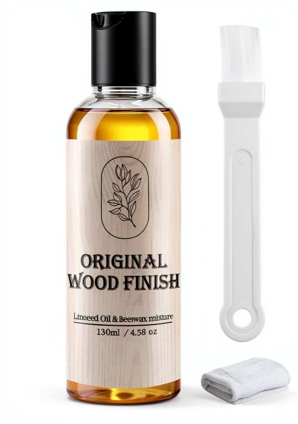 GENLEXON Wood Stain Oil-Wax Finish 130ml Natural Yellow Satin-0