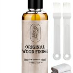 GENLEXON Wood Stain Oil-Wax Finish 260ml & 130ml Natural Satin-0