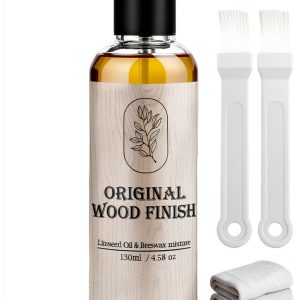 GENLEXON Wood Stain Oil-Wax Finish 260ml & 130ml Natural Satin-0