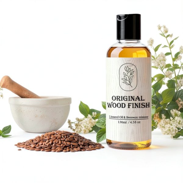 GENLEXON Wood Stain Oil-Wax Finish 130ml Natural Yellow Satin-3