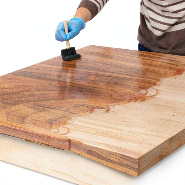 DWIL Wood Stain Teak 8.5oz Water-Based Matte Finish Without Tool-1