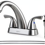 Bathroom Sink Faucet PARLOS 2-Handle Brushed Nickel Mixer Model 13598-0