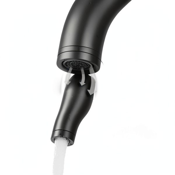 PONAFOU Black Single Hole Bathroom Faucet 1/3 Hole Touch On-2