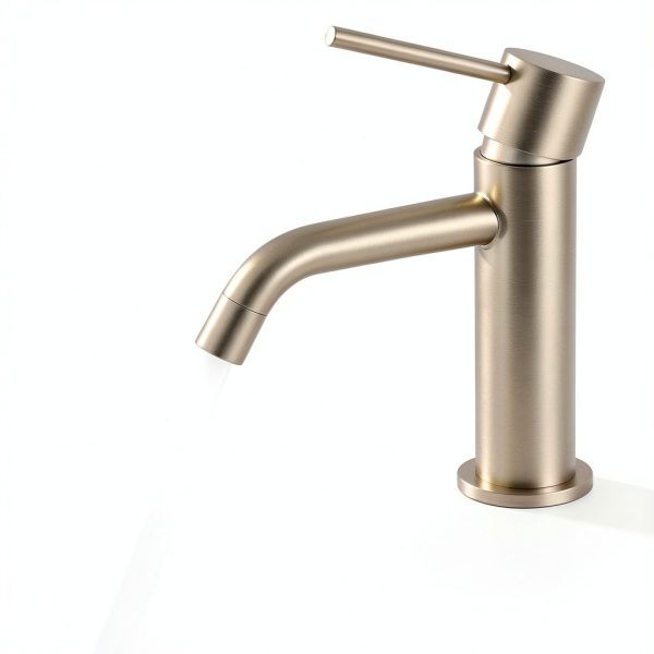 Brushed Gold Bathroom Faucet JXMMP Single Handle with Pop Up Drain-5