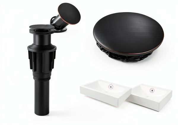 Single Handle Vessel Faucet gotonovo 360° Swivel Oil Rubbed Bronze-2