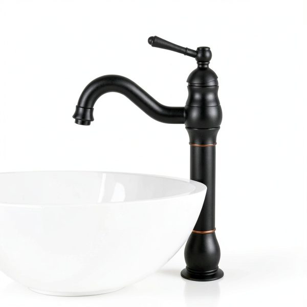 Single Handle Vessel Faucet gotonovo 360° Swivel Oil Rubbed Bronze-7