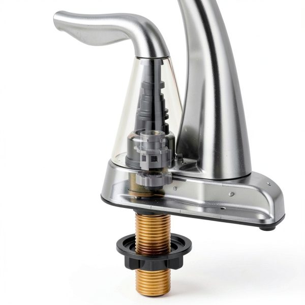 Delta Foundations Centerset Chrome Bathroom Faucet 4in 3hole B2510LF-2