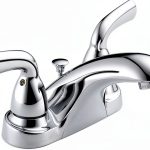 Delta Foundations Centerset Chrome Bathroom Faucet 4in 3hole B2510LF-0