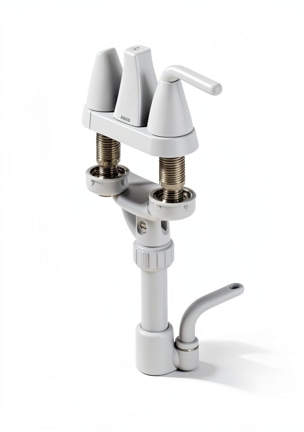 Delta Foundations Centerset Chrome Bathroom Faucet 4in 3hole B2510LF-3