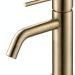Brushed Gold Bathroom Faucet JXMMP Single Handle with Pop Up Drain-0