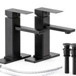 Bathroom Faucet Casavilla Single Handle Pop Up Drain Tall Short-0