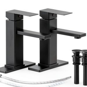 Bathroom Faucet Casavilla Single Handle Pop Up Drain Tall Short-0