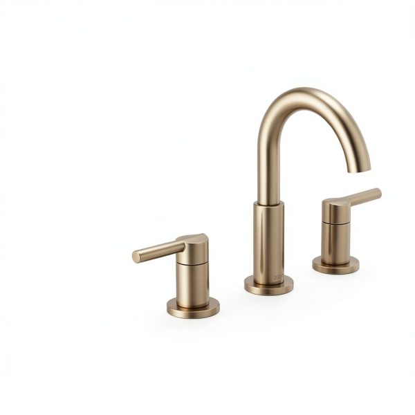 Delta Nicoli Brushed Gold Faucet 3 Hole, 8 Inch Widespread Bathroom Sink Faucet for Vanity, Push-Pop Drain Assembly, Champagne Bronze 35749LF-CZ-4